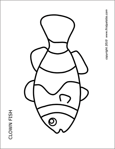 Printable Clownfish Coloring Page