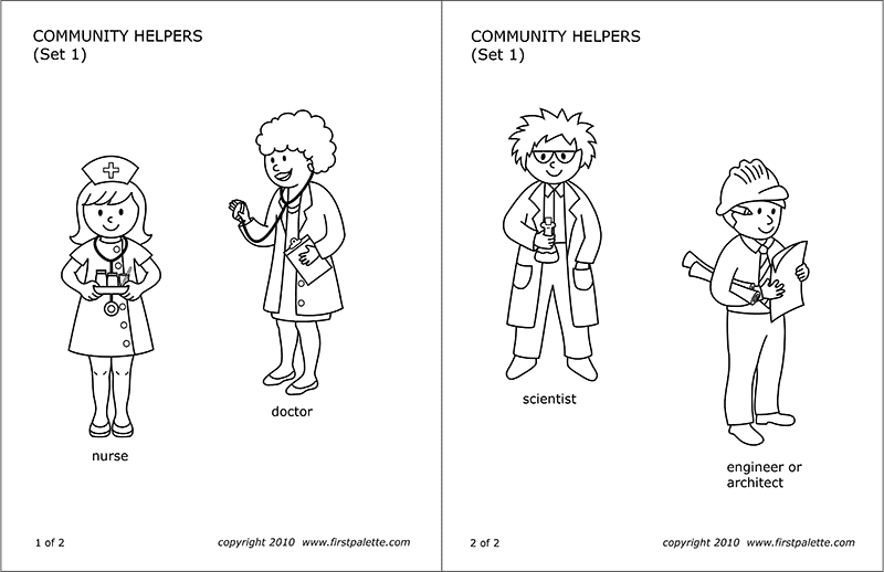 Printable Community Helpers Set 1