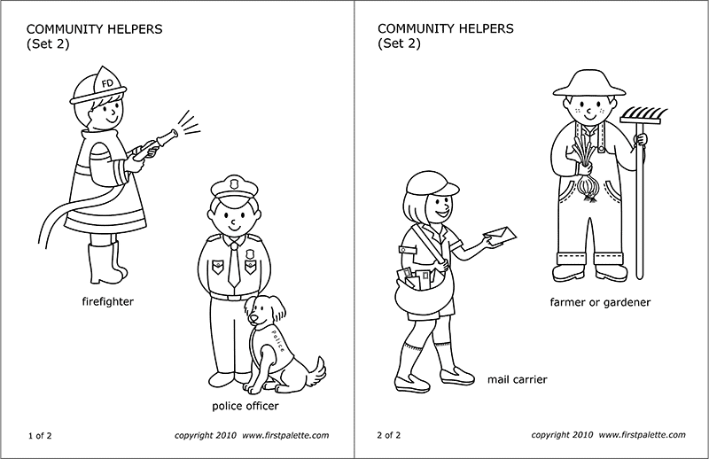 Community Helpers People S Jobs Free Printable Templates