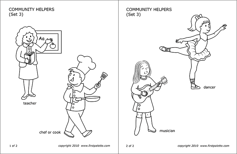 Printable Community Helpers Set 3