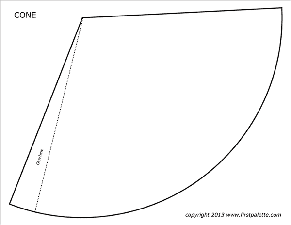 Printable cone template