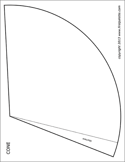 Printable cone template