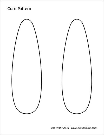 Corn Printable Template