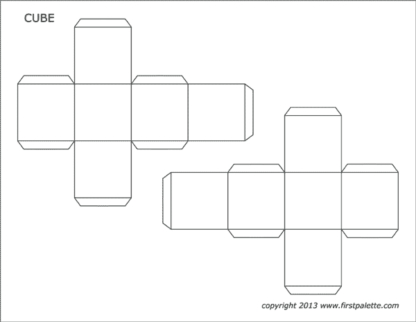 1 Inch Cube Template from www.firstpalette.com