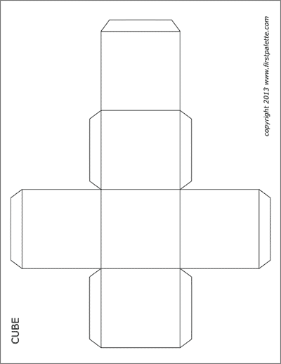 Cube Templates | Free Printable Templates & Coloring Pages |  Firstpalette.cOm