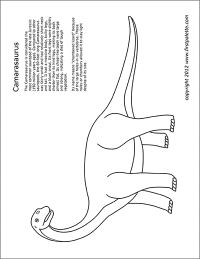 Printable Camarasaurus Coloring Page