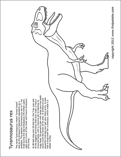 Cretaceous Dinosaurs | Free Printable Templates & Coloring ...