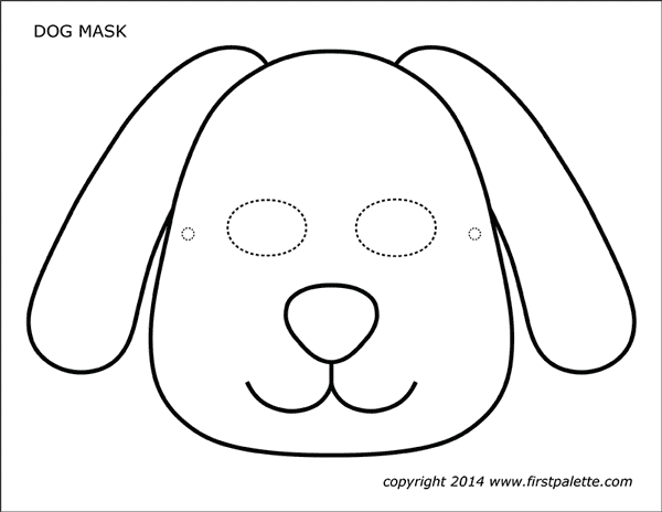 Free Dog Mask Template