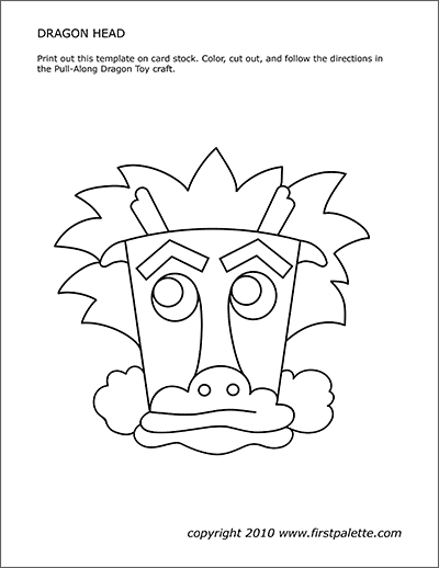 Dragon Head Template Free Printable Templates Coloring Pages Firstpalette Com