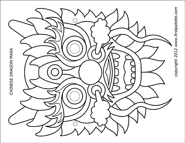 Chinese Dragon Mask Kids Crafts Fun Craft Ideas FirstPalette