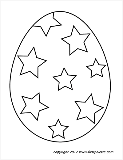 Printable Large Easter Egg 2