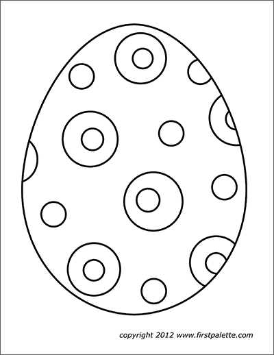 Printable Large Easter Egg 3