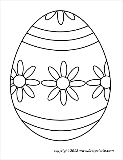 Easter Eggs Free Printable Templates Coloring Pages Firstpalette Com