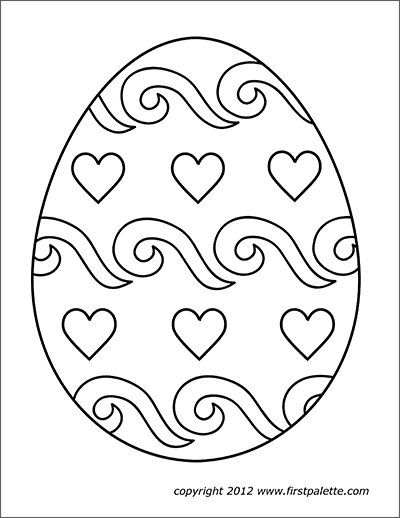 easter eggs  free printable templates  coloring pages