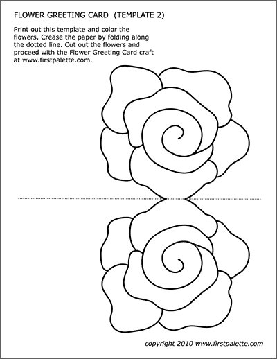 Printable Flower Greeting Card