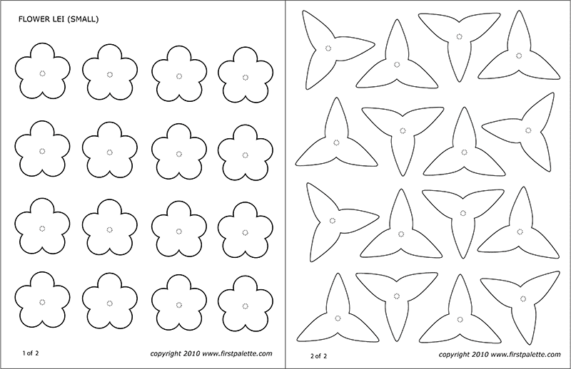 Flower Lei Templates Free Printable Templates & Coloring Pages