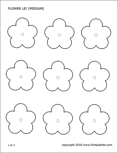 Printable Flower Lei