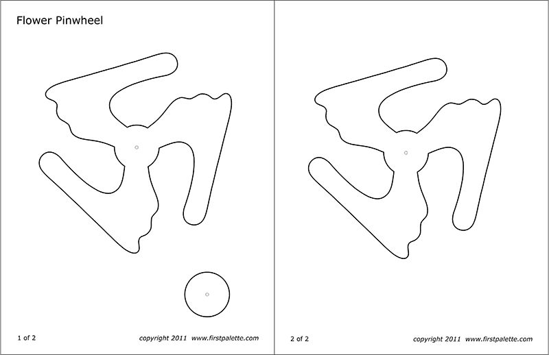 Flower Pinwheel Template Free Printable Templates & Coloring Pages