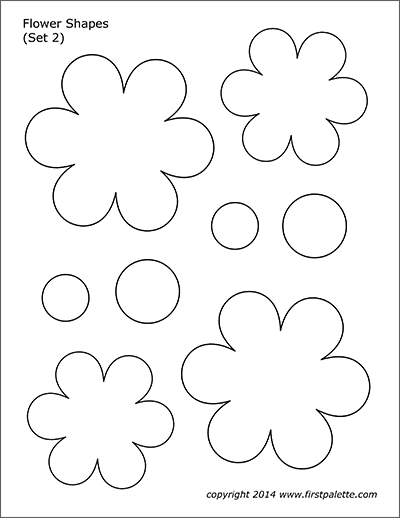 printable flower template cut out