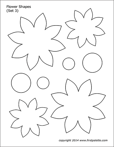 Flower Shapes Free Printable