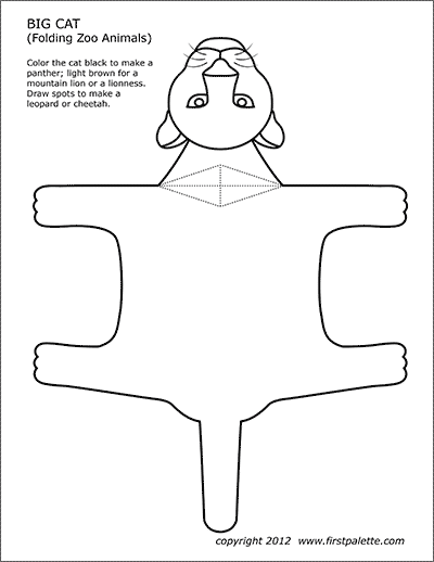 folding zoo animal templates free printable templates coloring pages firstpalette com