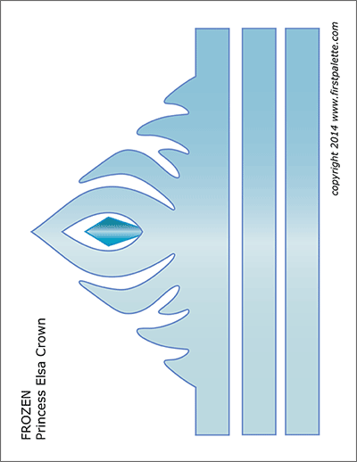 Printable Frozen Princess Crown