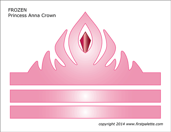 Frozen Princess Crown Templates Free Printable Templates Coloring 