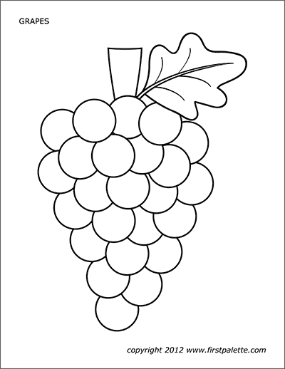 Download Grape Page Template Coloring Pages