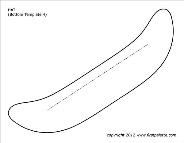 Printable Hat Bottom - Template 4