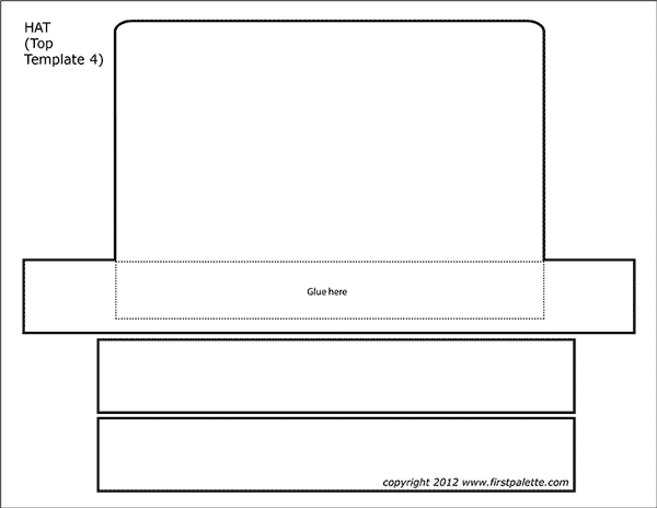 Printable Hat Top - Template 4