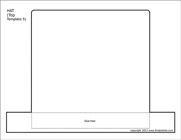 Printable Hat Top - Template 5