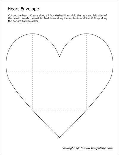 Heart Envelope Templates