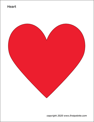 Hearts Free Printable Templates Coloring Pages FirstPalette Hearts Free Printable Templates Coloring Pages FirstPalette