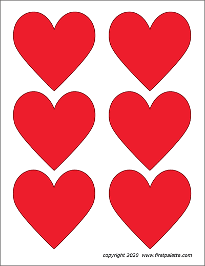 Hearts, Free Printable Templates & Coloring Pages