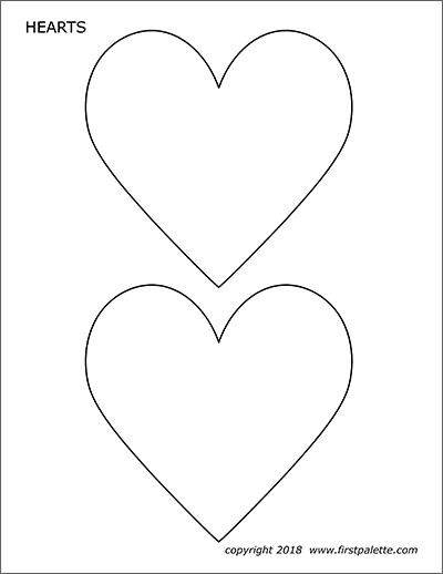 Hearts Free Printable Templates Coloring Pages Firstpalette Com