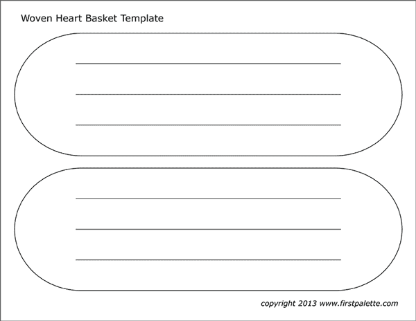 heart basket template free printable templates