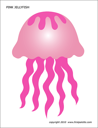 Jellyfish | Free Printable Templates & Coloring Pages | FirstPalette.com