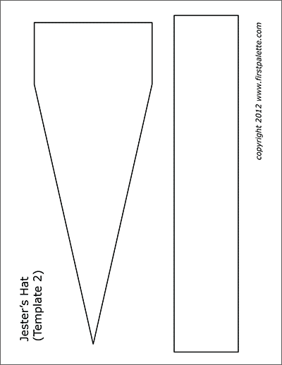 Printable Jester's Hat Template