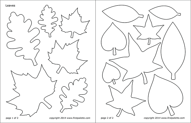 Leaf Templates Free Printable Templates Coloring Pages FirstPalette