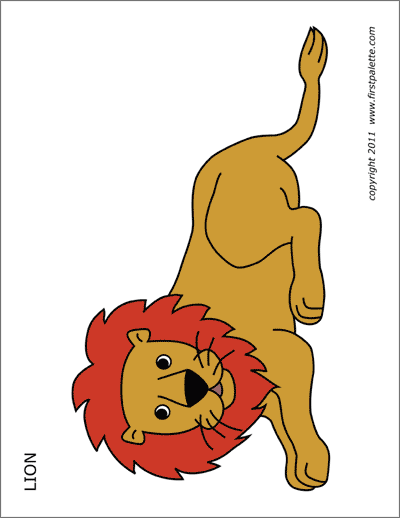 Printable lion