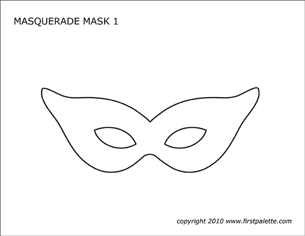 Free Masquerade Mask Template
