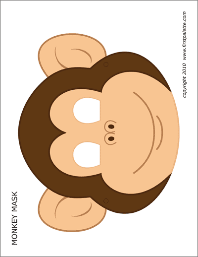 Printable Monkey Mask