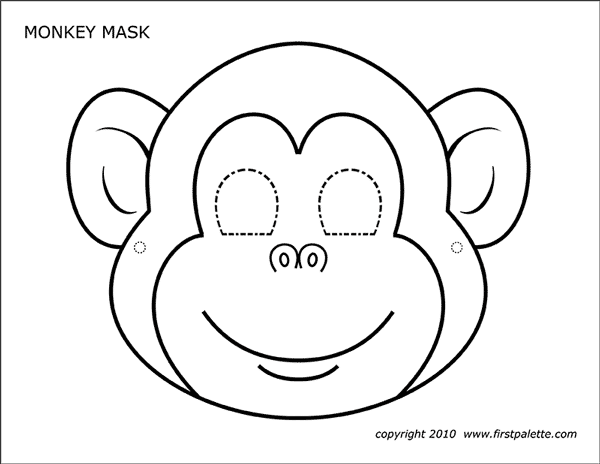 monkey template for kids