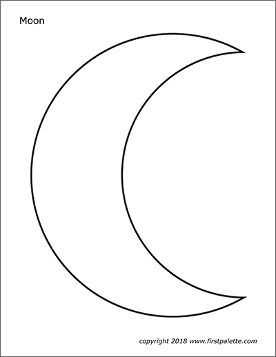 Moon Free Printable Templates And Coloring Pages