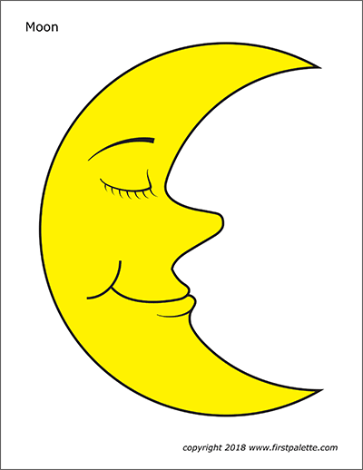 Free Printable Moon Printable Templates