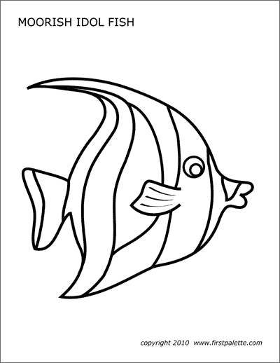 Coral Reef Fishes Free Printable Templates Coloring Pages Firstpalette Com