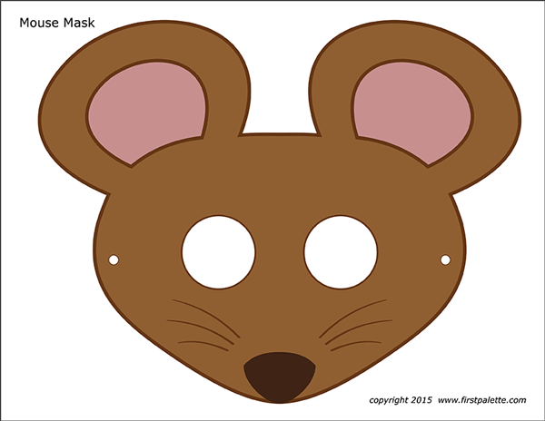 Printable Brown Mouse Mask
