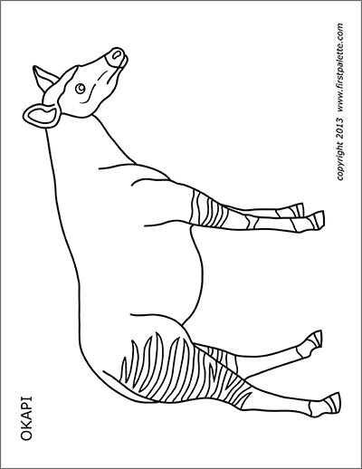 Printable Okapi