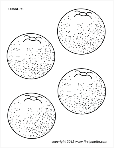 Printable Oranges- Set 2