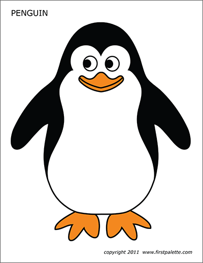 Printable Colored Penguin